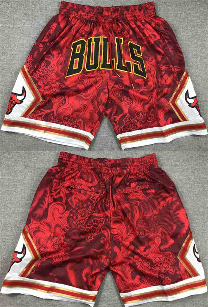 Men's Chicago Bulls Red  Shorts