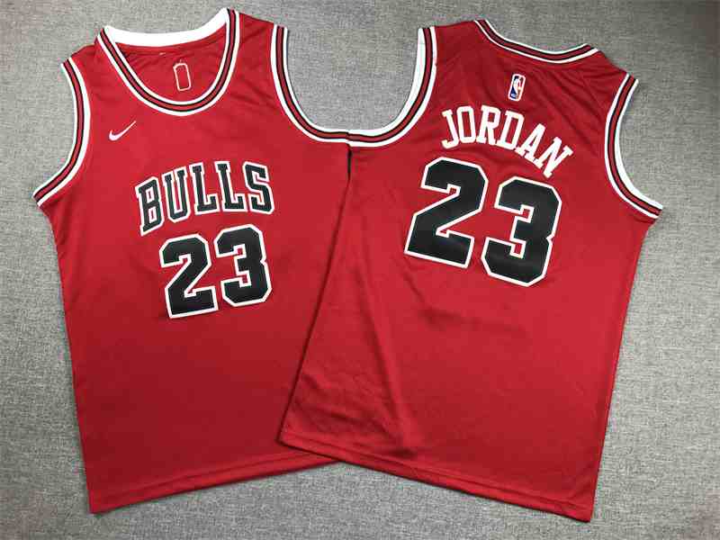 Youth Chicago Bulls #23 Michael Jordan NIKE 1997-98 Red Hardwood Classics Jersey