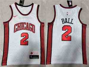 Chicago Bulls #2 Lonzo Ball 2022-23 White City Edition Swingman Jersey