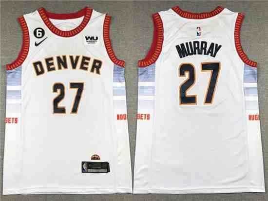 Denver Nuggets #27 Jamal Murray 2022-23 White City Edition Swingman Jersey