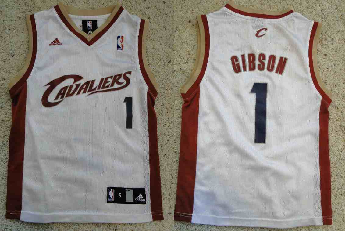 Men's Cleveland Cavaliers White #1 Daniel Gibson Jersey Stitched NBA Jersey