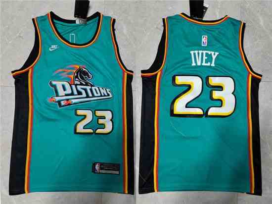 Detroit Pistons #23 Jaden Ivey 2022-23 Teal Classic Edition Swingman Jersey