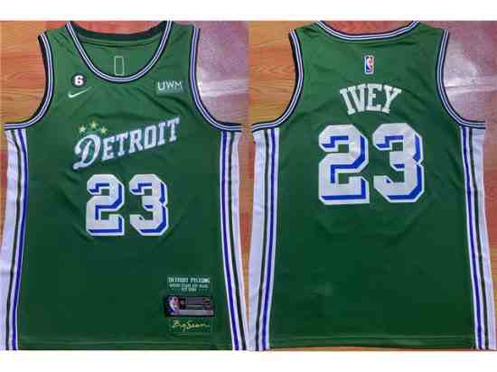 Detroit Pistons #23 Jaden Ivey 2022-23 Green City Edition Swingman Jersey