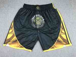 Mens Nba Golden State Warriors Black 2023 City Edition Pocket Shorts