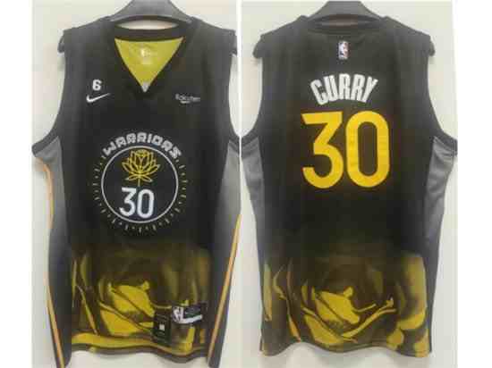 Golden State Warriors #30 Stephen Curry 2022-23 Black City Edition Swingman Jersey