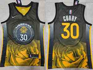 Mens 2022-23 Nba Golden State Warriors #30 Stephen Curry Black Swingman Nike Jersey