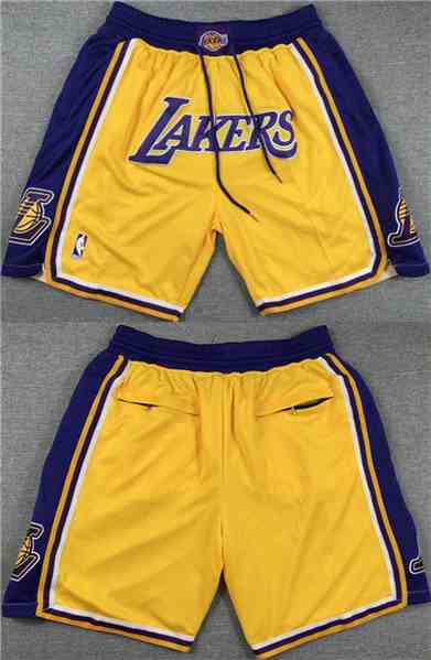 Los Angeles Lakers Yellow Purple  Shorts