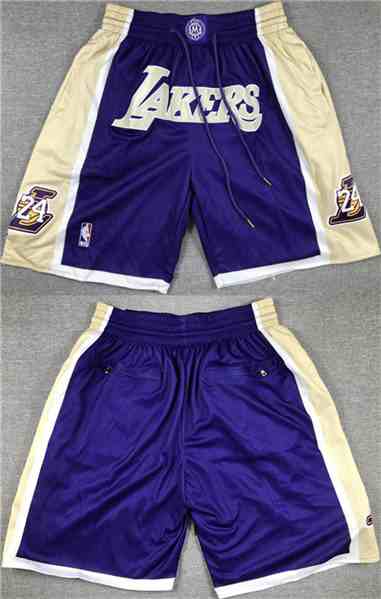 Los Angeles Lakers Purple Gold Shorts