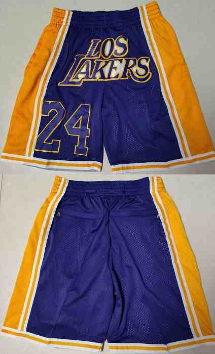 Men's Los Angeles Lakers Purple Gold  Shorts