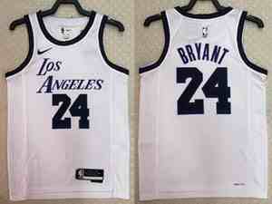 Mens Nba Los Angeles Lakers #24 Kobe Bryant White 2023 City Edition Swingman Nike Jersey