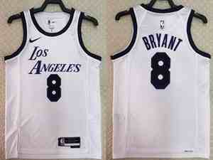 Mens Nba Los Angeles Lakers #8 Kobe Bryant White 2023 City Edition Swingman Nike Jersey