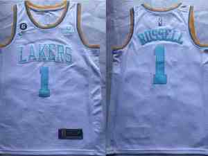 Mens Nba Los Angeles Lakers #1 D'angelo Russell White 2023 Swingman Nike  Jersey