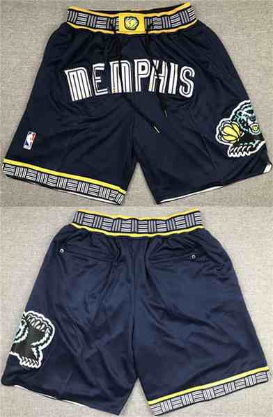 Men's Memphis Grizzlies Navy Shorts