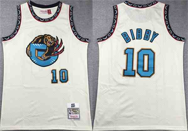 Men's Memphis Grizzlies #10 Mike Bibby Turquoise White Stitched Jersey