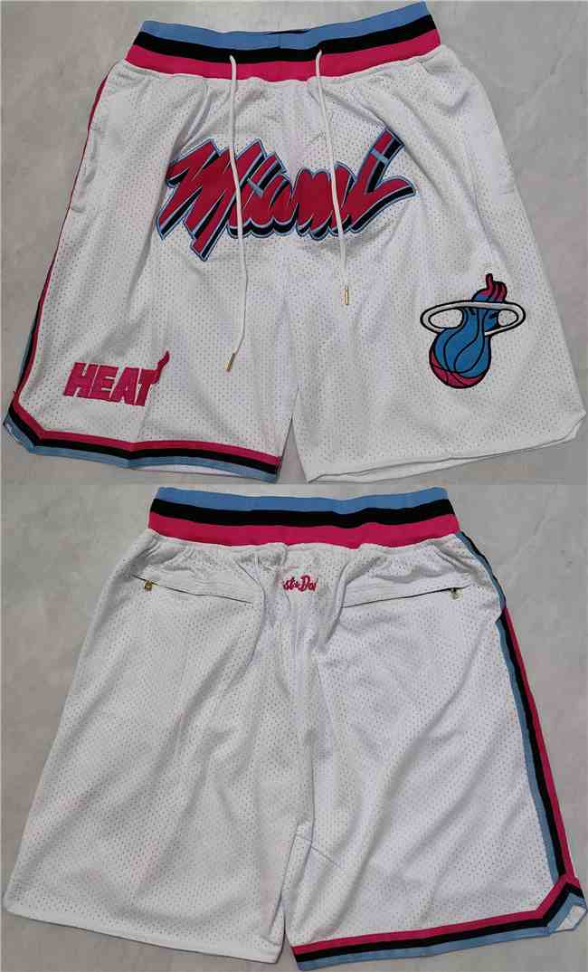 Men's Miami Heat 2022-23 White Shorts