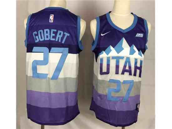 Utah Jazz #27 Rudy Gobert Purple City Edition Swingman Jersey