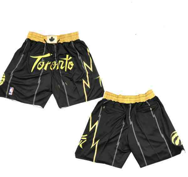 Men's Toronto Raptors Black Mitchell&Ness Shorts