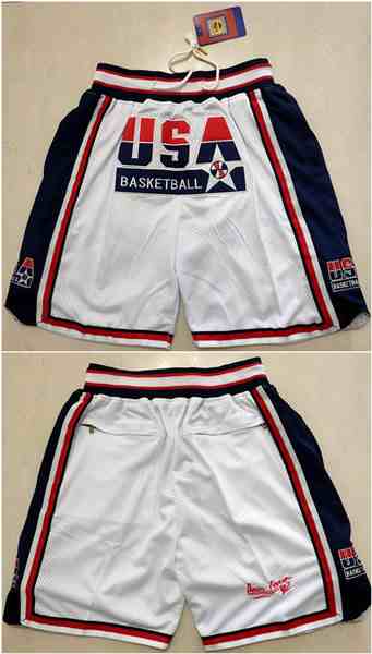 Men's Team USA White Shorts