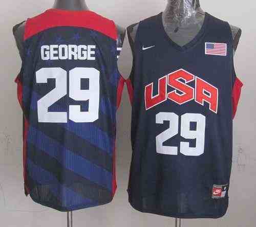 Nike 2012 Olympics Team USA #29 Paul George Dark Blue Stitched NBA Jersey