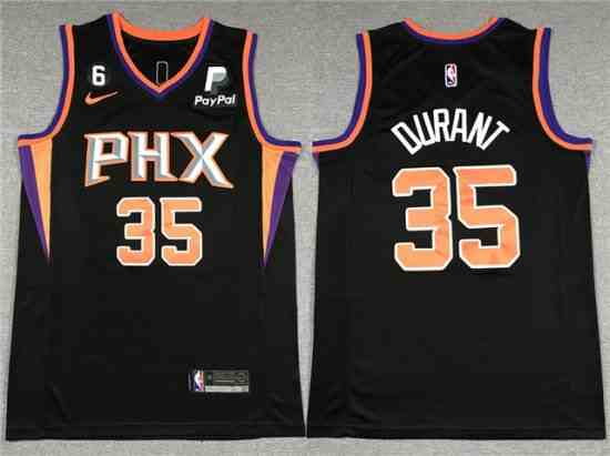 Phoenix Suns #35 Kevin Durant Black Swingman Jersey