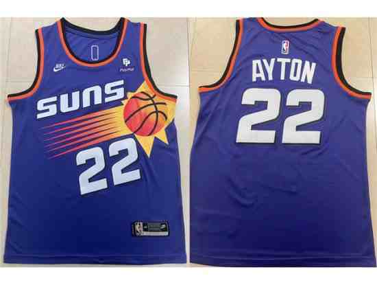 Phoenix Suns #22 Deandre Ayton 2022-23 Purple Classic Edition Swingman Jersey