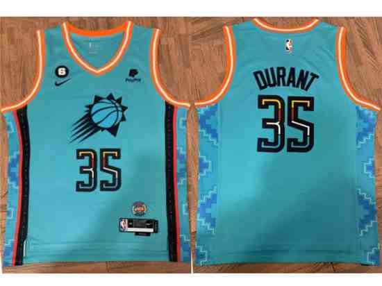 Phoenix Suns #35 Kevin Durant 2022-23 Teal City Edition Swingman Jersey