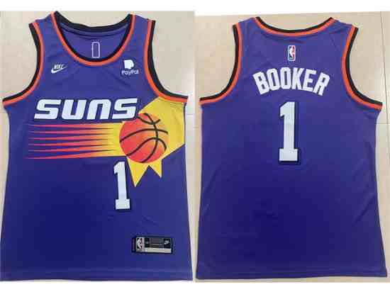 Phoenix Suns #1 Devin Booker 2022-23 Purple Classic Edition Swingman Jersey