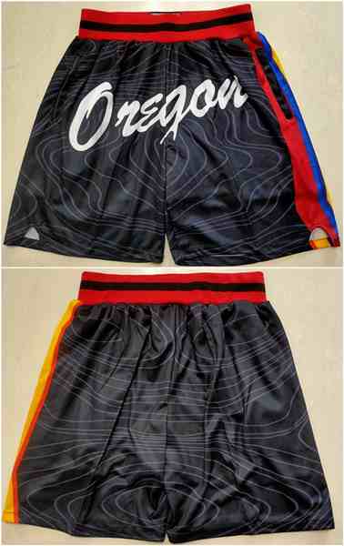 Men's Portland Trail Blazers Black Shorts (Run Smaller)