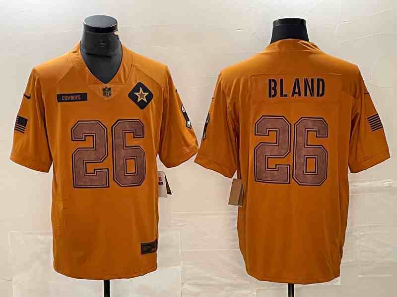 Men's Dallas Cowboys #26 DaRon Bland  2023 Brown Salute To Service Limited Football Stitched Jersey