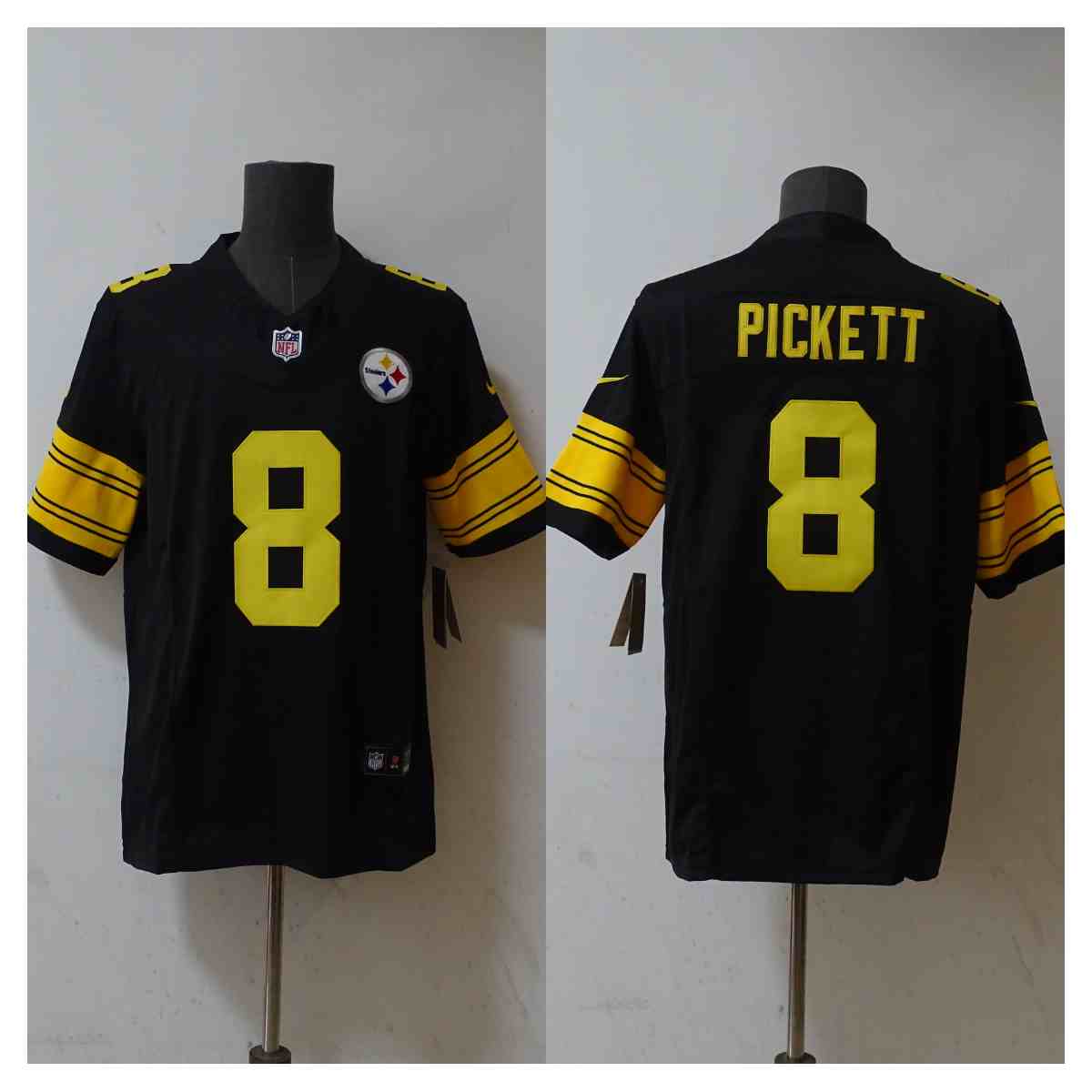 Men's Pittsburgh Steelers #8 Kenny Picket Black 2023 F.U.S.E. Vapor Untouchable Color Rish Limited Jersey