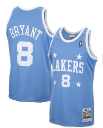 Los Angeles Lakers Kobe Byrant Light Blue Jerseys