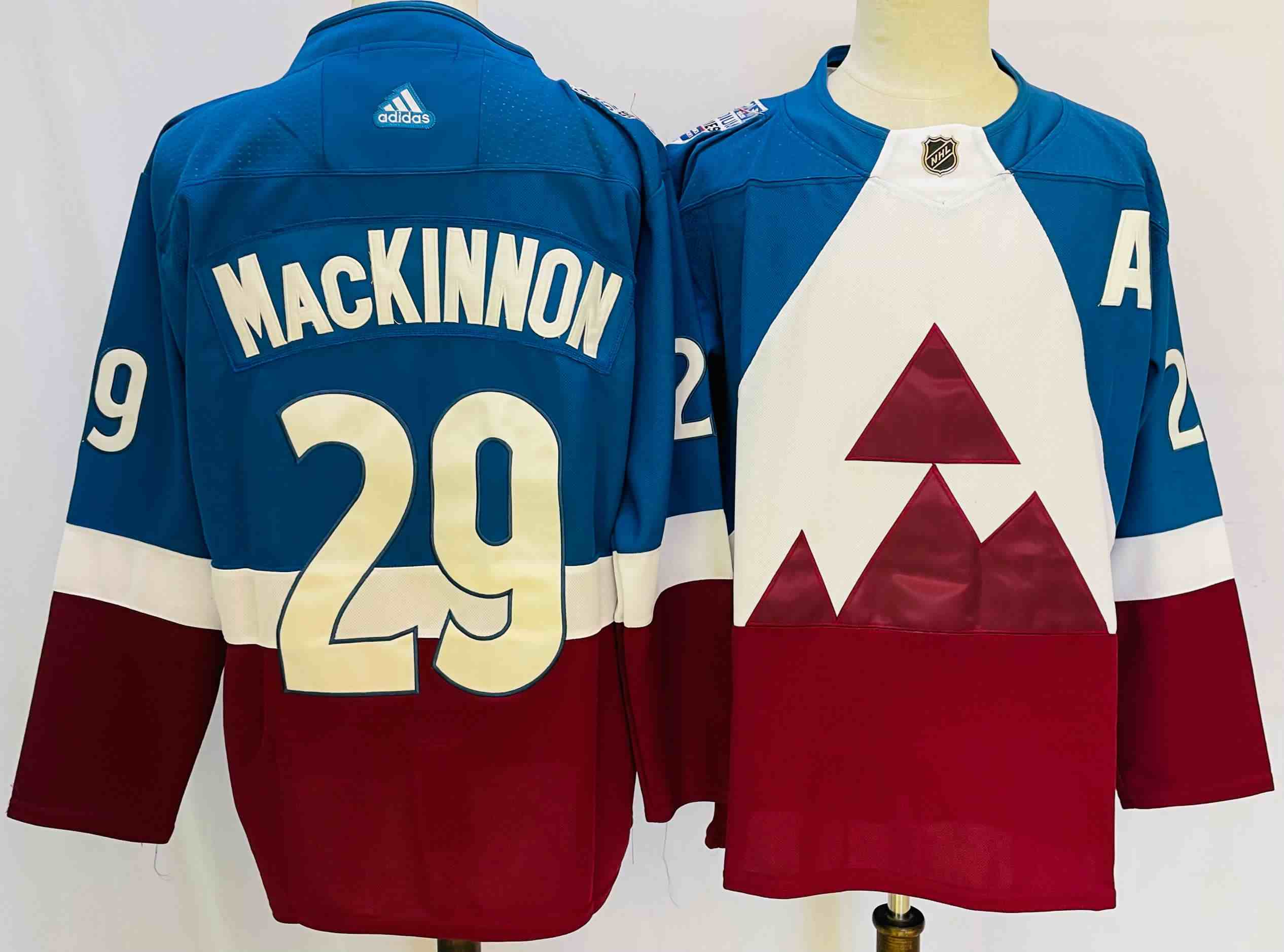 Mens Nhl Colorado Avalanche #29 Nathan Mackinnon Blue 2020 Stadium Series Stitched Adidas Jersey