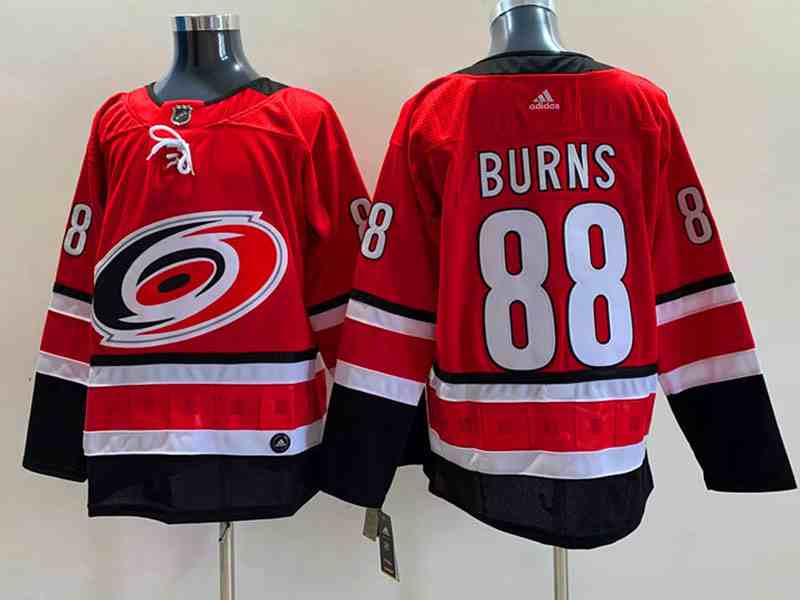 Mens Nhl Carolina Hurricanes #88 Brent Burns Red Adidas Player Jersey