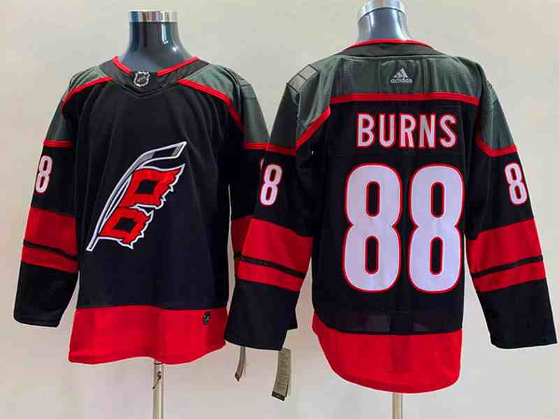 Mens Nhl Carolina Hurricanes #88 Brent Burnsblack Alternate Premier Adidas Jersey
