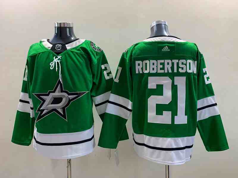 Mens Nhl Dallas Stars #21 Jason Robertson Green Adidas Home Jersey