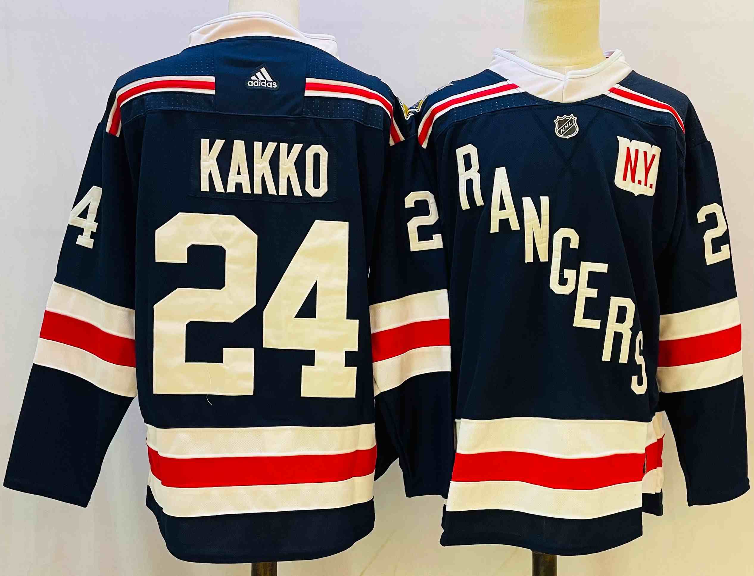 Men's New York Rangers #24  Kaapo Kakko Navy Winter Classic Home Stitched Jersey