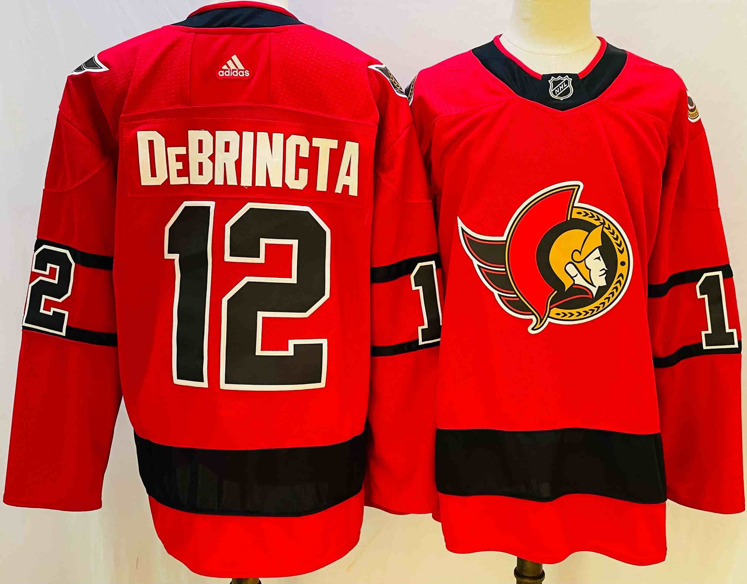 Mens Nhl Ottawa Senators #12 Alex Debrincat 2022 Red Adidas Jersey