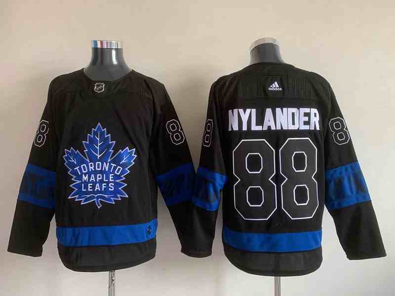 Mens Nhl Toronto Maple Leafs #88 William Nylander Black X Drew House Both Side All Can Wear Alternat