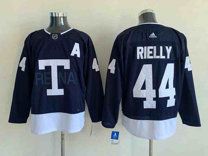 Mens Nhl Toronto Maple Leafs #44 Morgan Rielly Blue Navy Big T 2022 Heritage Classic Authentic Jersey