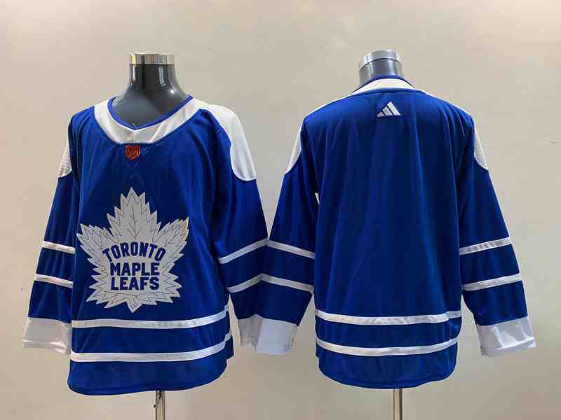 Mens Nhl Toronto Maple Leafs Blank Blue 2022-23 Reverse Retro Alternate Adidas Jersey