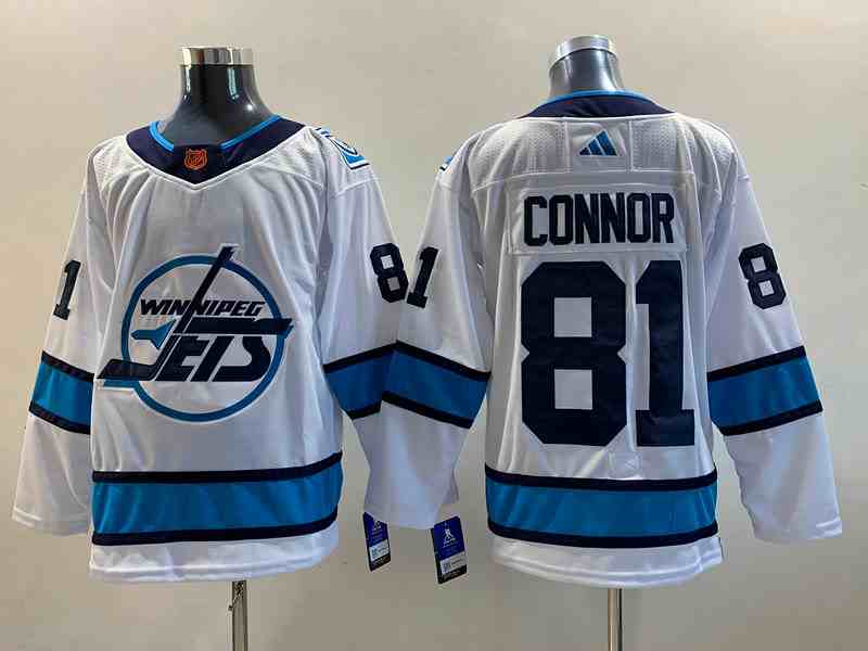 Mens Adidas Nhl Winnipeg Jets #81 Kyle Connor White Alternate Jersey