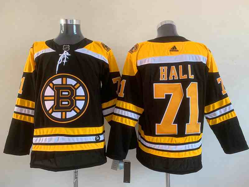 Mens Nhl Boston Bruins #71 HALL Black Adidas Jersey