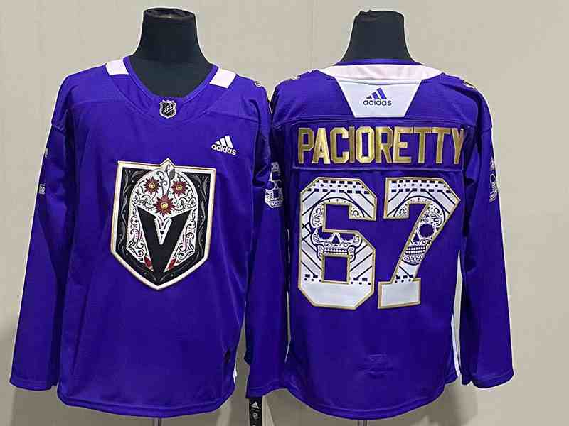 Mens Nhl Vegas Golden Knights 67 Max Pacioretty Purple Fashion Adidas Jersey
