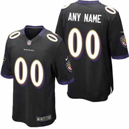 Baltimore Ravens Nike Black FUSE Custom Jersey