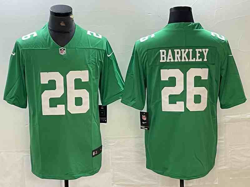 Men's Philadelphia Eagles #26 Saquon Barkley Green Vapor Untouchable Limited Football Stitched Jersey