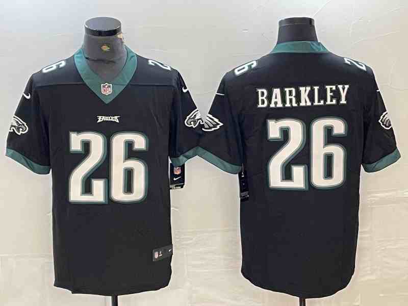 Men's Philadelphia Eagles #26 Saquon Barkley Black Vapor Untouchable Limited Football Stitched Jersey