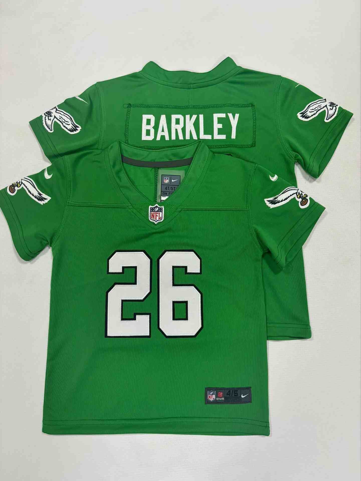 Toddler Philadelphia Eagles #26 Saquon Barkley  Kelly Green Alternate Game Jersey
