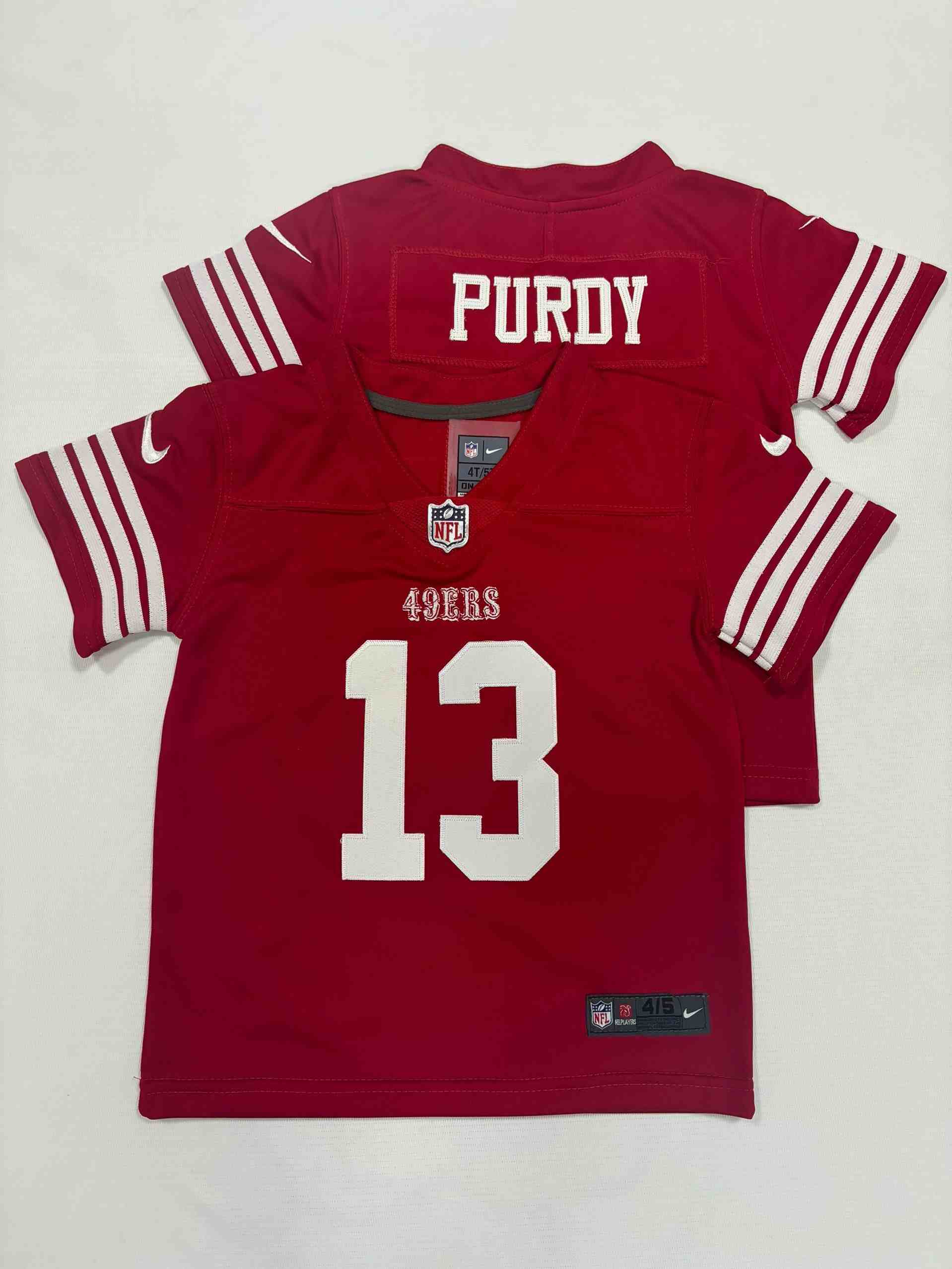 Toddler San Francisco 49ers #13 Brock Purdy  Red Limited Jersey
