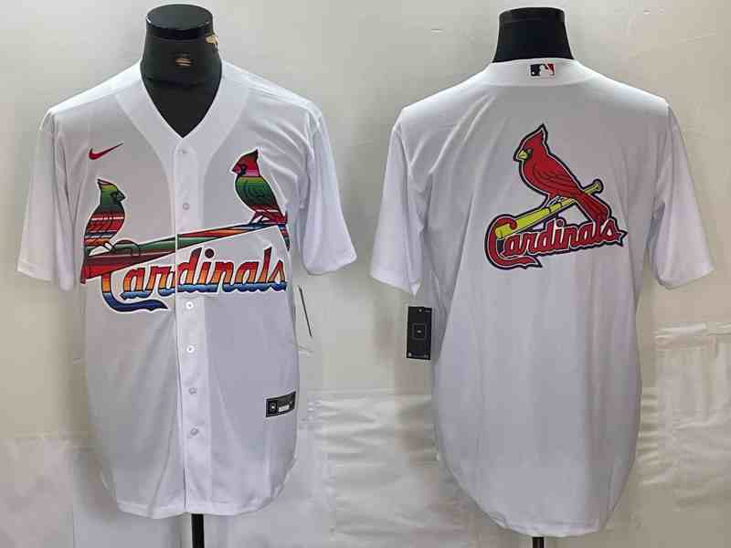 Men's Arizona Cardinals White Team Big Logo With Patch Cool Base Stitched Baseball Jersey(PNG)