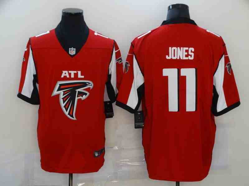 Men's Atlanta Falcons #11 Julio Jones Red Shadow Logo Limited Stitched NFL Jersey